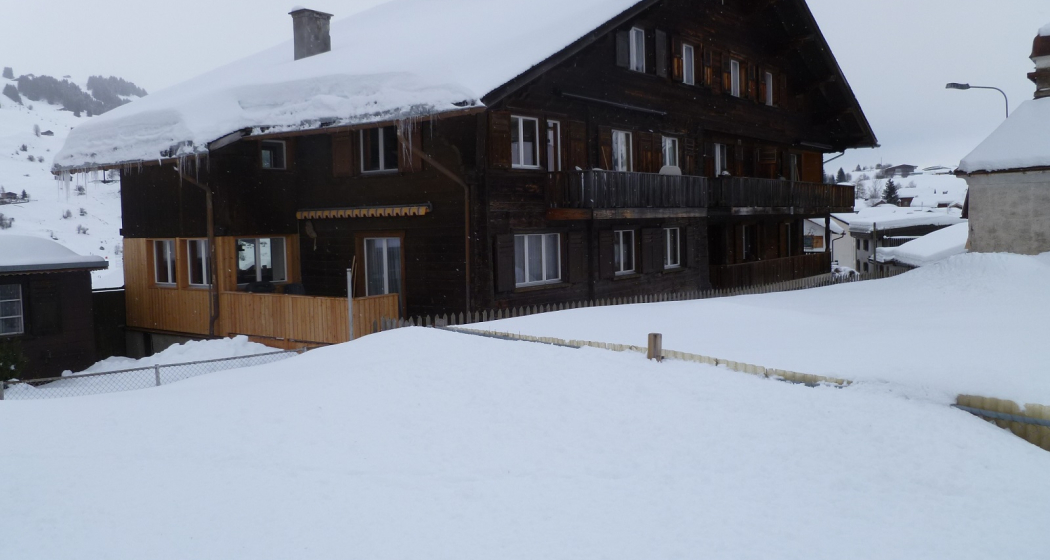 Ferienwohnung Crestas 55 - Ansicht Winter