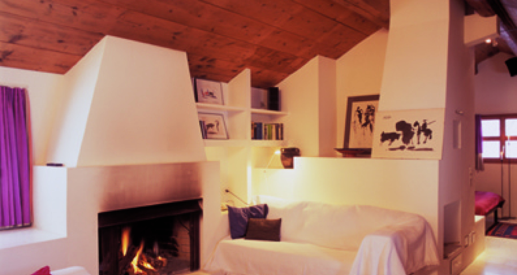 Gemütliche Stube mit Cheminée