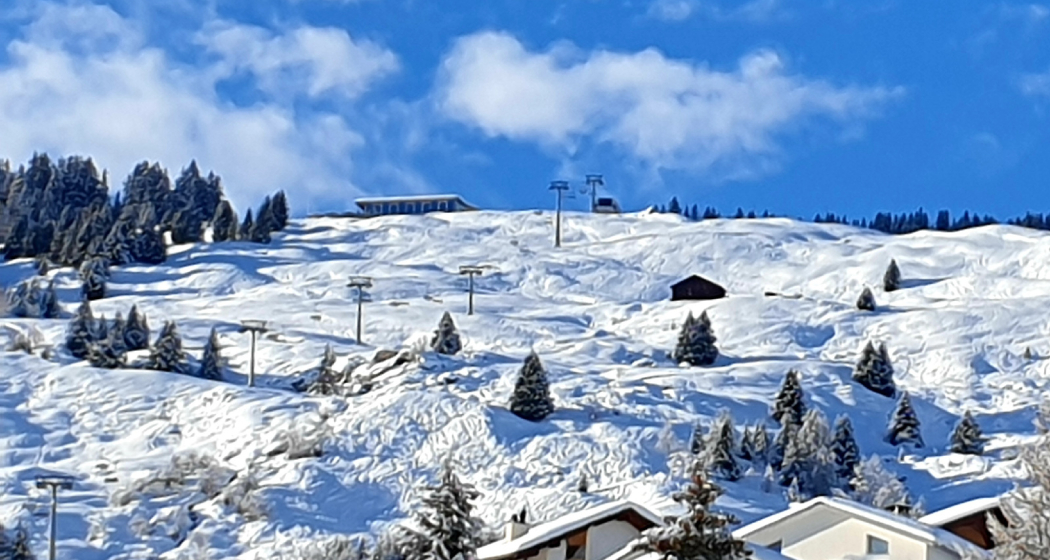 Ferienwohnung Alpine Style - Aussicht Winter