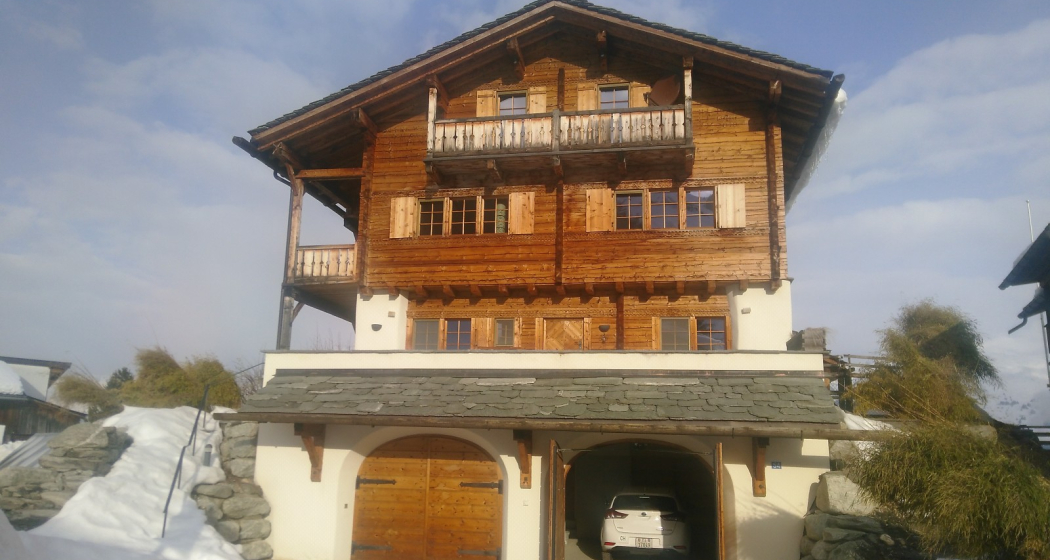 Ferienhaus Johner, Miraniga - Ansicht Winter