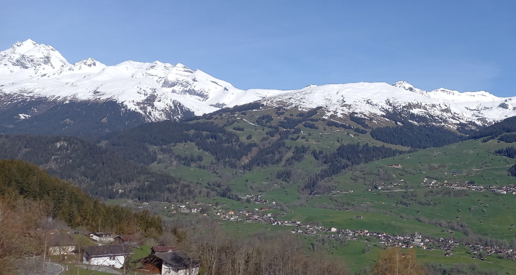 Ferienwohnung Seraina, Obersaxen, Valata - Ansicht Sommer