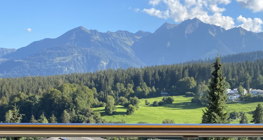 Aussenansicht wohnsimmer und balkon