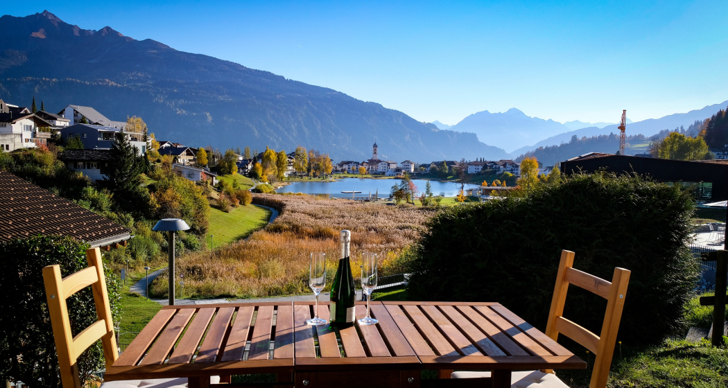 Ausblick von der Terasse aus