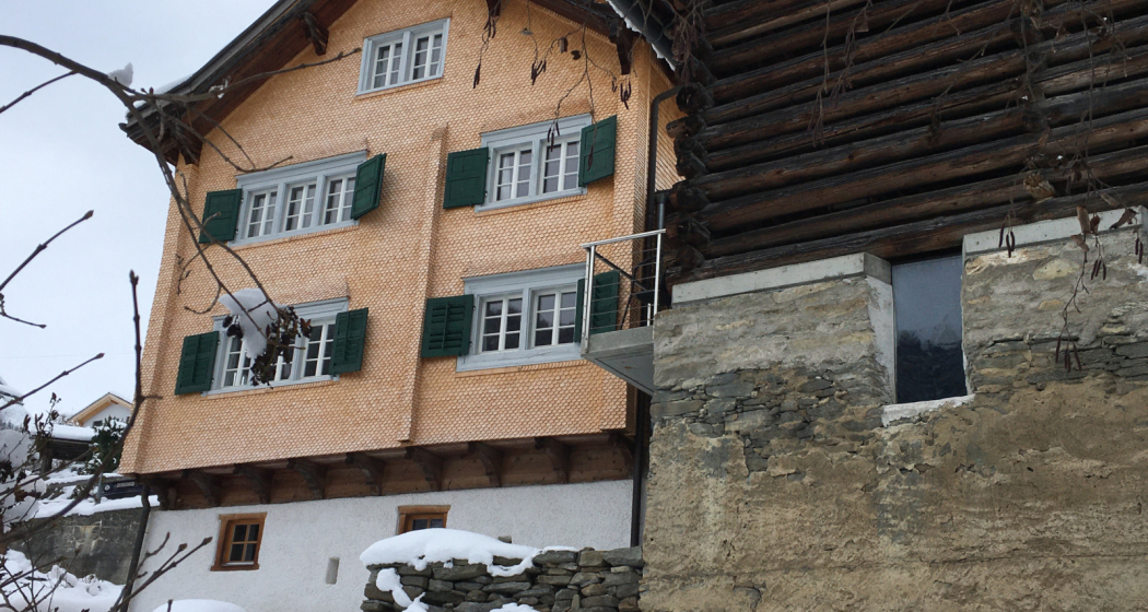 Ferienhaus Altes Pfarrhaus - Ansicht Winter