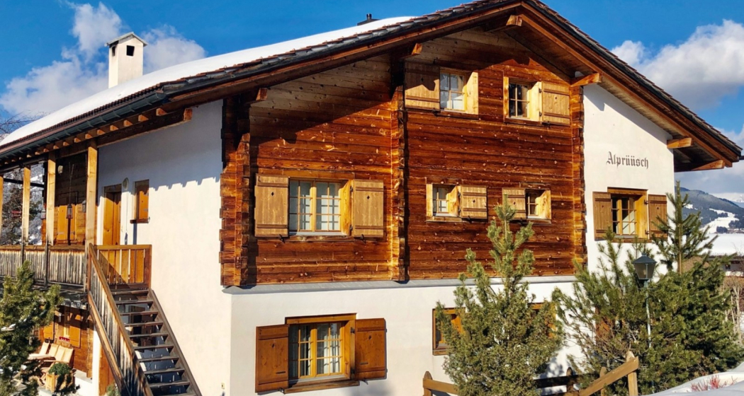 Ferienwohnung Alprüüsch - Ansicht Winter