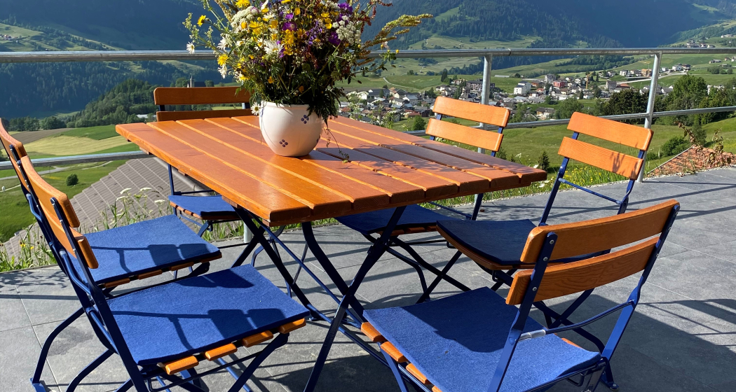 Ferienwohnung Schwalbennest - Terrasse