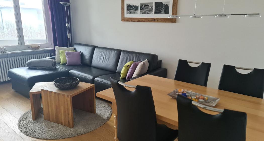 Wohnzimmer mit Schlafsofa
