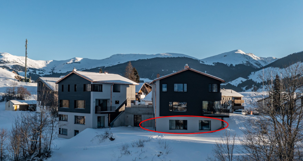 Ferienwohnung Marmarola Friberg - Aussenfoto Winter