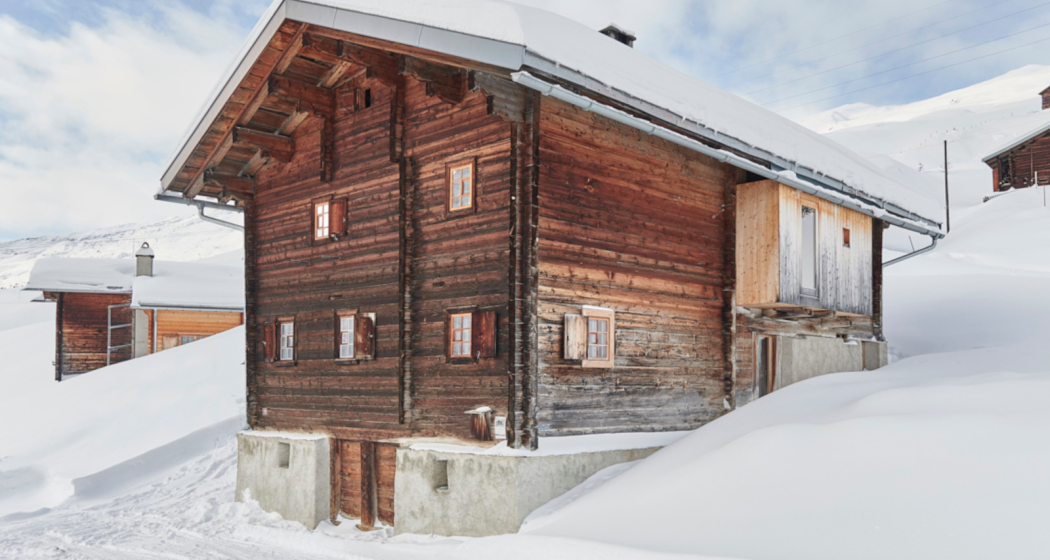 Ferienhaus Nüw Hus - Ansicht Winter