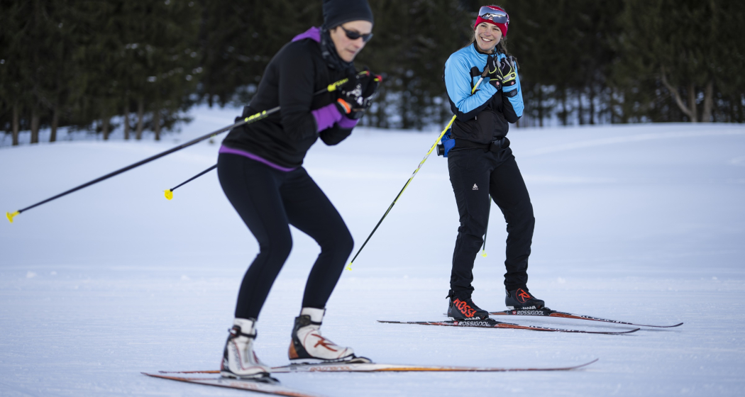 Langlaufunterricht im Taminatal