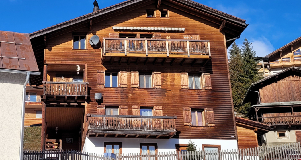 Ferienwohnung Plaun Fravgia - Ansicht Winter