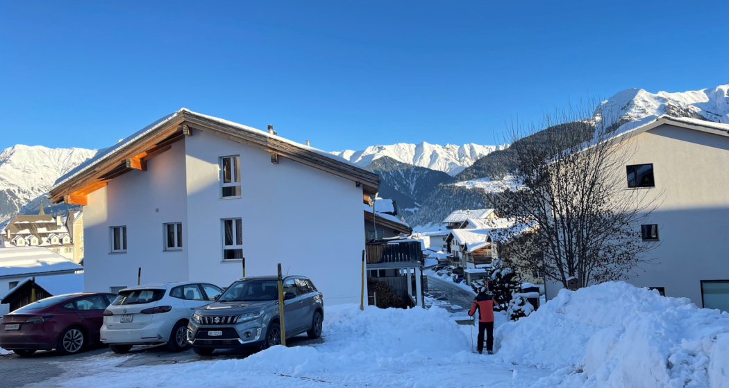Maisonette Ferienwohnung Fretli - Ansicht Winter