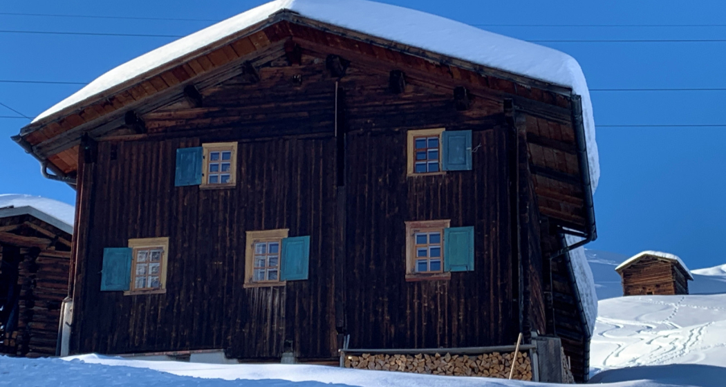 Ferienhaus Büel - Camana - Ansicht Winter