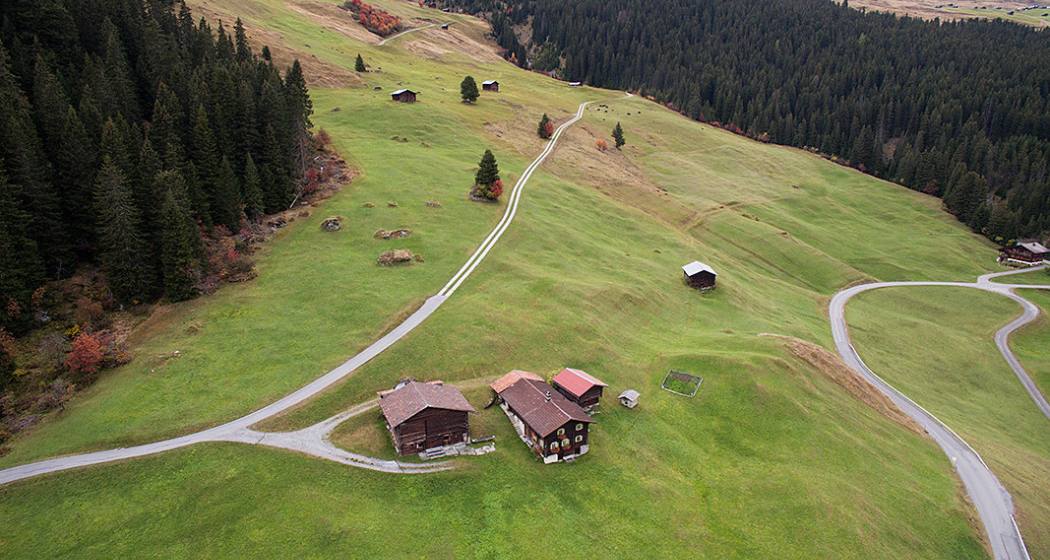Ferienhaus Maierta - Sommer Ansicht Drohne