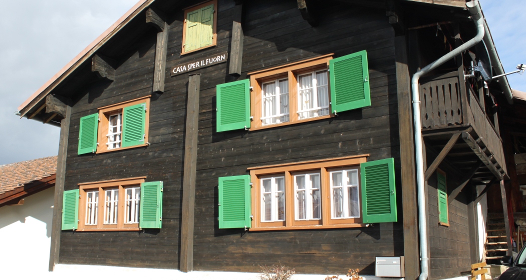 Ferienhaus Casa Sper il fuorn Zimmermann - Ansicht Sommer