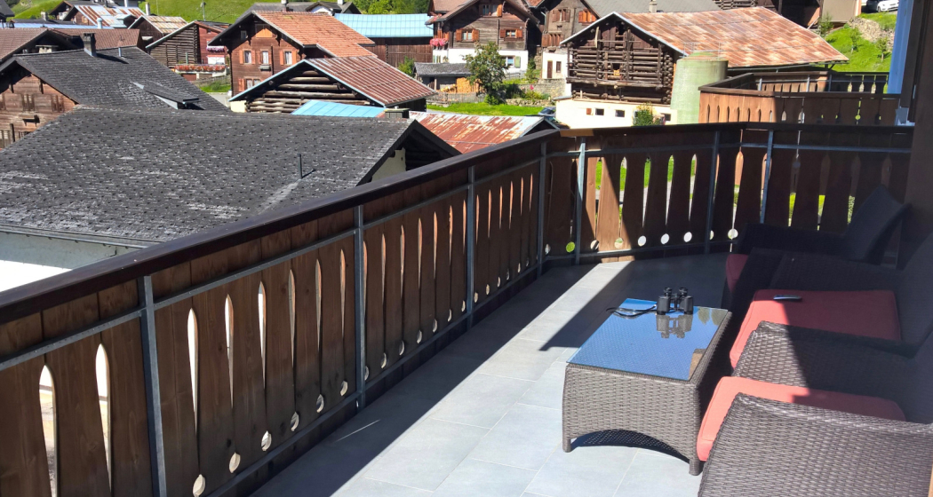Ferienwohnung Residenza Bein - Terrasse