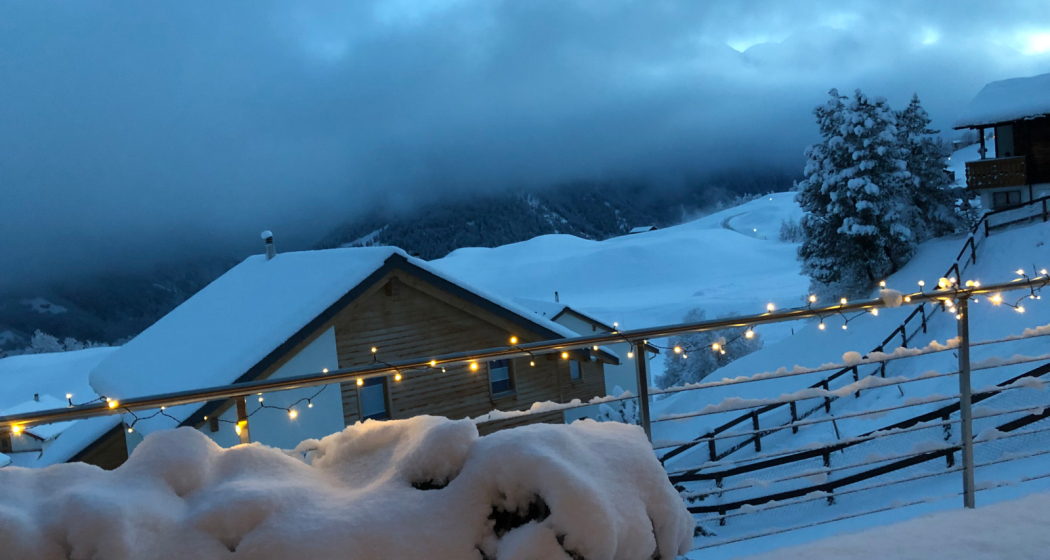 Ferienhaus Casa Montana - Aussicht Winter