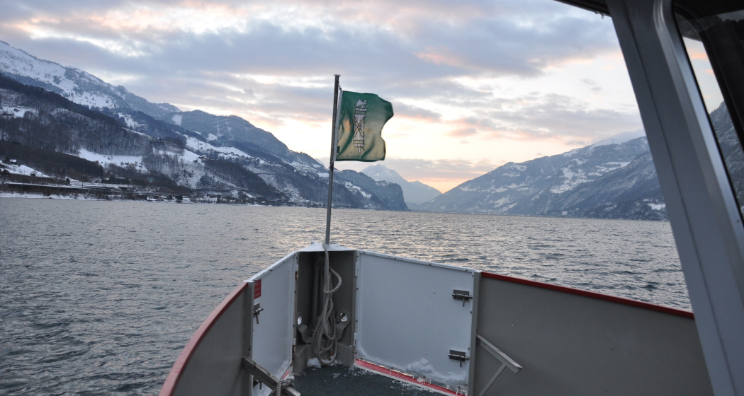 Schiff auf Walensee Schiff auf Walensee