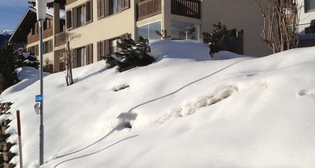 Casa Culeischen Aussenansicht Winter