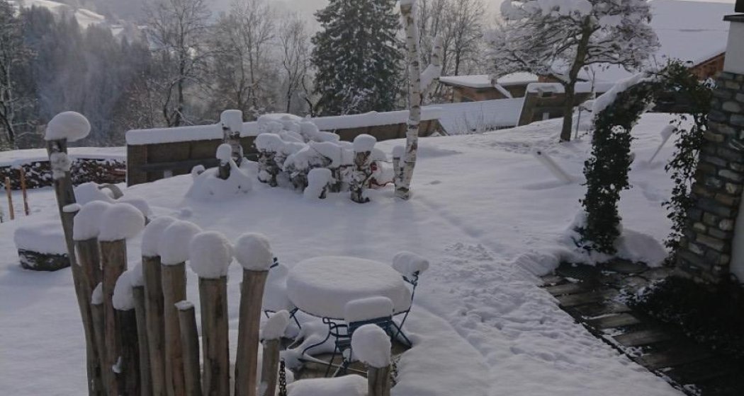 Terrasse im Winter