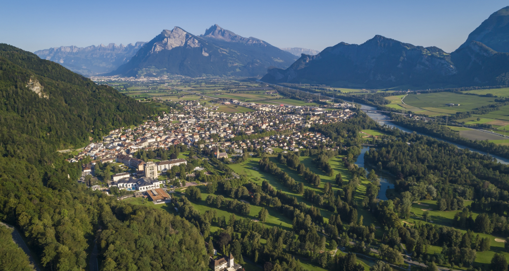 Bad Ragaz von oben Bad Ragaz von oben