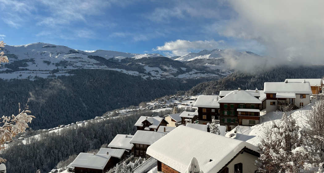 Ferienwohnung Casa Glix - Aussicht Winter