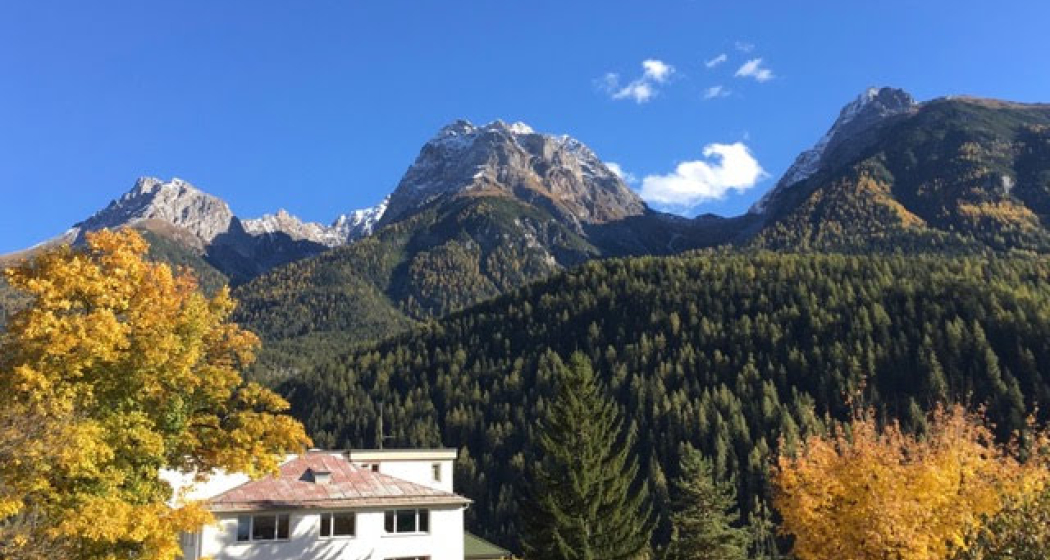 Aussicht auf die Engadiner Dolomiten Aussicht auf die Engadiner Dolomiten