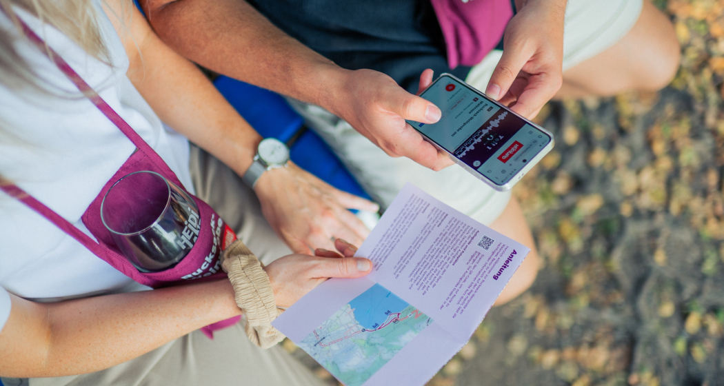 Audioguide und Anleitung zur Rucksack-Weinprobe Audioguide und Anleitung zur Rucksack-Weinprobe