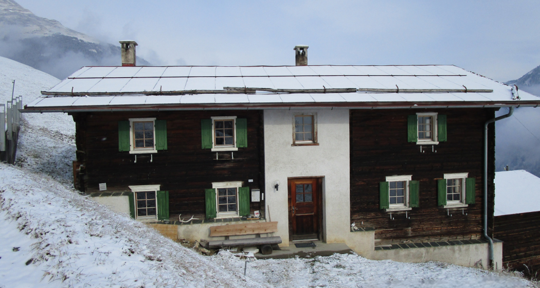 Ferienhaus Althus Gün - Ansicht Winter