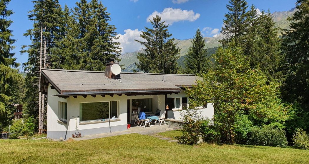 Ferienhaus Tina Sitzplatz Sommer