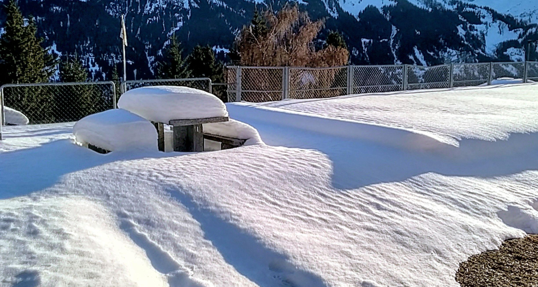 Aussicht vom Gartensitzplatz