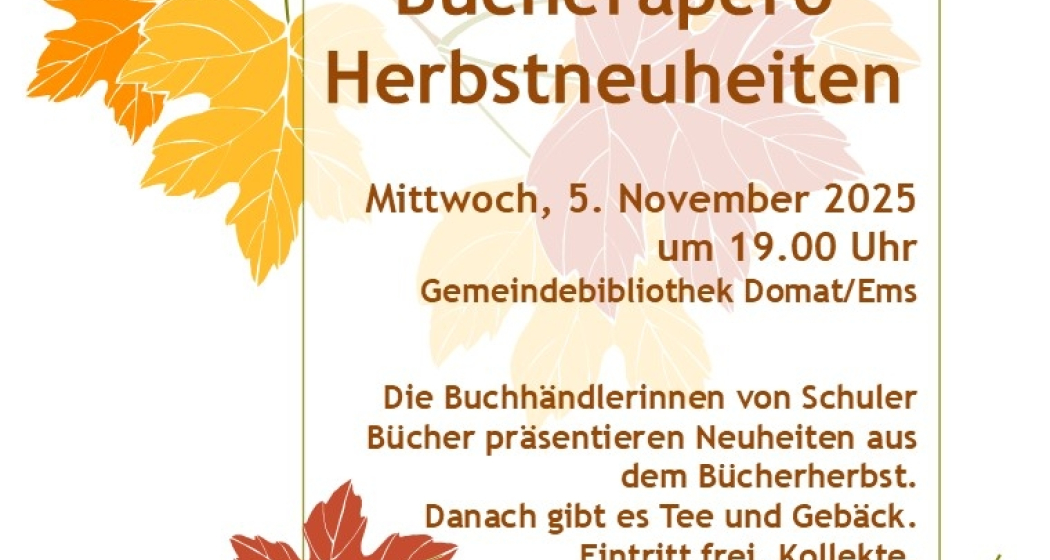 Bücherapéro - Herbstneuheiten (gdl_894167644_image)