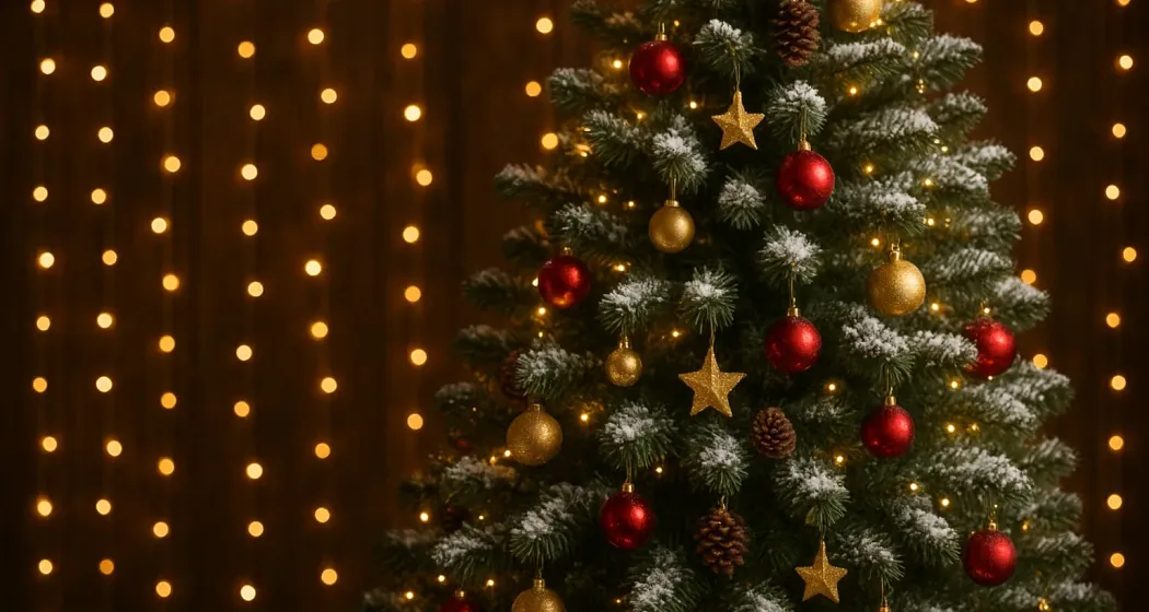 Traditionelles Weihnachtsbaum-Schmücken für Gross und Klein (gdl_903236963_image)