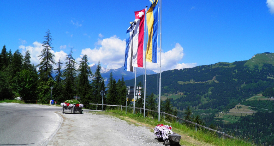 Blick von Tschiertschen übers Schanfigg