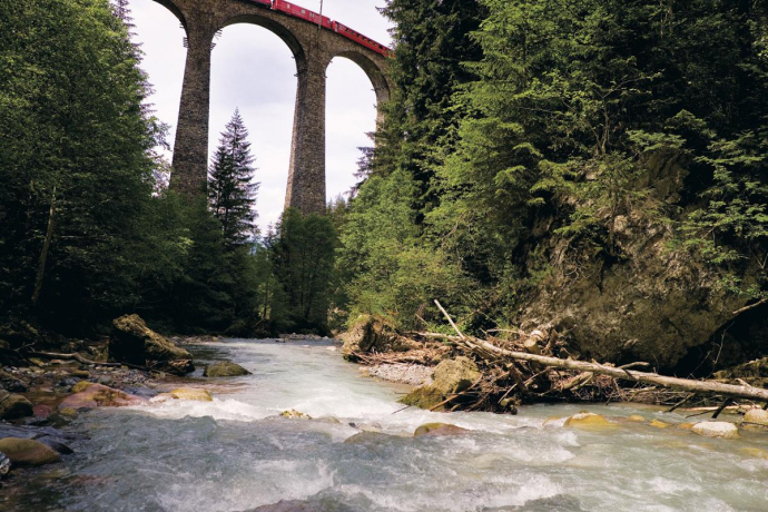 Landwasser und Viadukt Landwasser und Viadukt