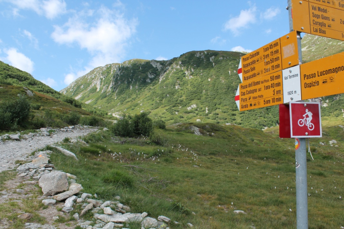 Abzweigung zum Passo del uomo