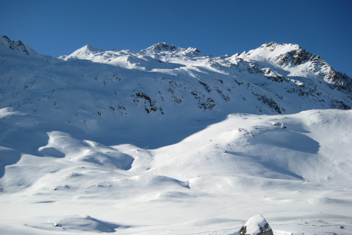 Piz Badus mit Abfahrt Ost