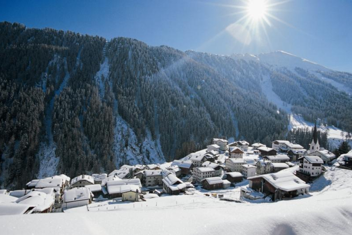 Ausblick auf Samnaun-Compatsch