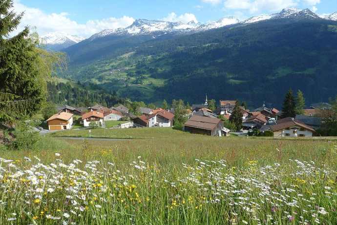 Im Aufstieg oberhalb Pany