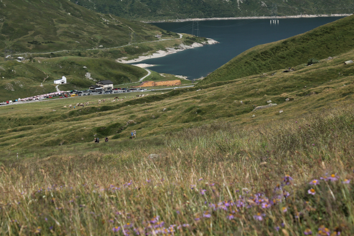 Blick zurück zum Lukmanierpass