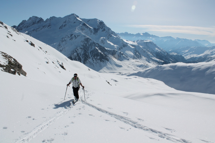Montée en arrière-plan Piz Scopi
