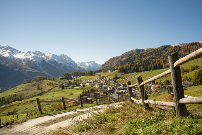 Der Weg, kurz vor Ftan