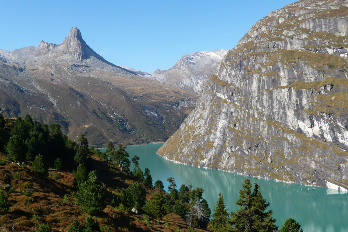 Aussicht oberhalb Zerfreila-Staumauer Aussicht oberhalb Zerfreila-Staumauer