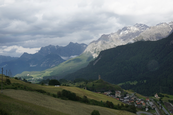 Blick auf die Unterengadiner Dolomiten