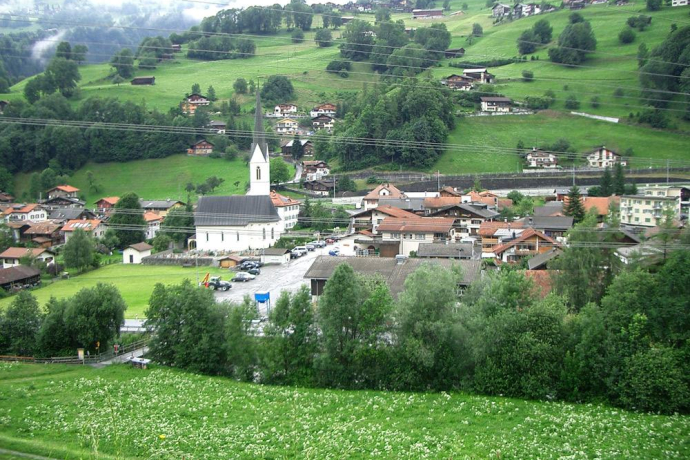 Das Dorf Küblis