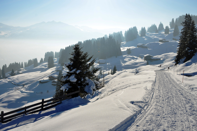 Unterwegs zwischen St. Antönien und Pany