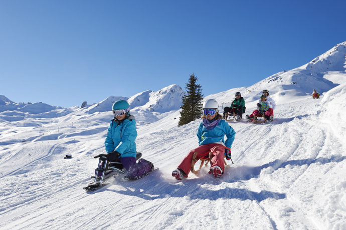 Schlittelweg Tschuggenhütte - Tschuggen Grand Hotel