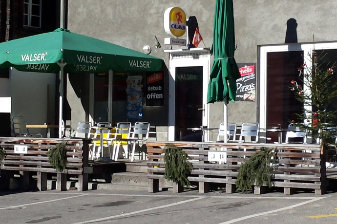 Der Treffpunkt im Dorfzentrum