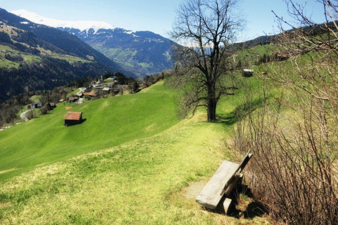 Aussicht Richtung Castiel