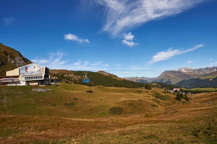 Die Mittelstation der Luftseilbahn Arosa - Weisshorn